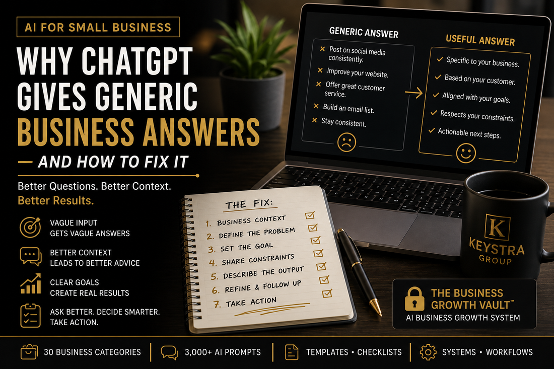 Why ChatGPT gives generic business answers and how to fix them with Keystra Group